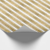 Faux Gold Glitter Custom Birthday Paper Wrap Cadeaupapier (Hoek)