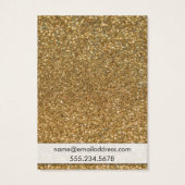 Faux Gold Glitter Earring Holder Display Kaarten Visitekaartjes (Achterkant)