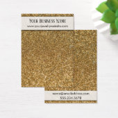 Faux Gold Glitter Earring Holder Display Kaarten Visitekaartjes (Bureau)