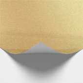 Faux Gold Glitter Elegant Modern Gouden Glanzend Cadeaupapier (Hoek)