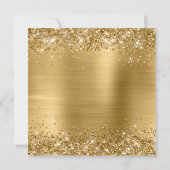 Faux Gold Glitter en Folie 50e verjaardag Kaart (Achterkant)