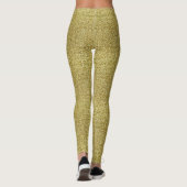 Faux Gold Glitter en Glamour-Leggings Leggings (Achterkant)
