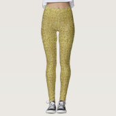 Faux Gold Glitter en Glamour-Leggings Leggings (Voorkant)