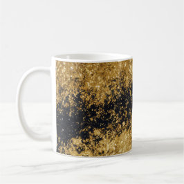 Faux Gold Glitter Faux Black Glitter Classic Mok