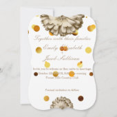 Faux Gold Glitter Folie Daisy Geïnspireerd huwelij Save The Date (Voorkant)