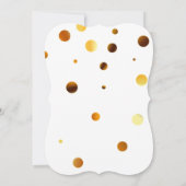 Faux Gold Glitter Folie Daisy Geïnspireerd huwelij Save The Date (Achterkant)