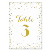 Faux Gold Glitter Folie Elegante Confetti Kleine S Kaart (Achterkant)