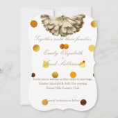 Faux Gold Glitter Folie - Zonnebloem geïnspireerd  Save The Date (Voorkant)