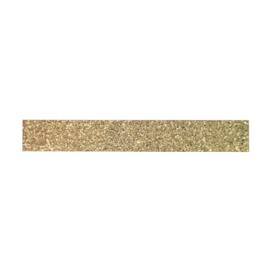 Faux Gold Glitter Foto Omwikkelbaar Adreslabel (Individueel)
