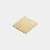 Faux Gold Glitter Gepersonaliseerde Post-it Notes (Schuin)