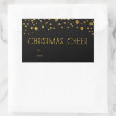 Faux Gold Glitter Holiday Gift Labels (Tas)