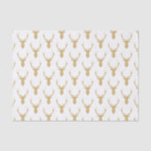 Faux Gold Glitter-kerstreces Tissuepapier (Voorkant)