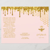 faux gold glitter koningin bijenbrochure (Voorkant)