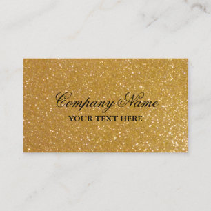 Faux Gold glitter luxe visitekaartje