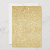 Faux gold glitter modern elegant chic Sweet 16 Kaart (Achterkant)