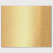 Faux Gold Glitter Modern Elegant Gouden Glanzend Cadeaupapier (Vlak)