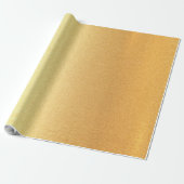 Faux Gold Glitter Modern Golden Trendy Glossy Cadeaupapier (Uitgerold)