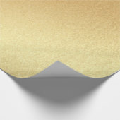 Faux Gold Glitter Modern Gouden Elegant Glanzend Cadeaupapier (Hoek)