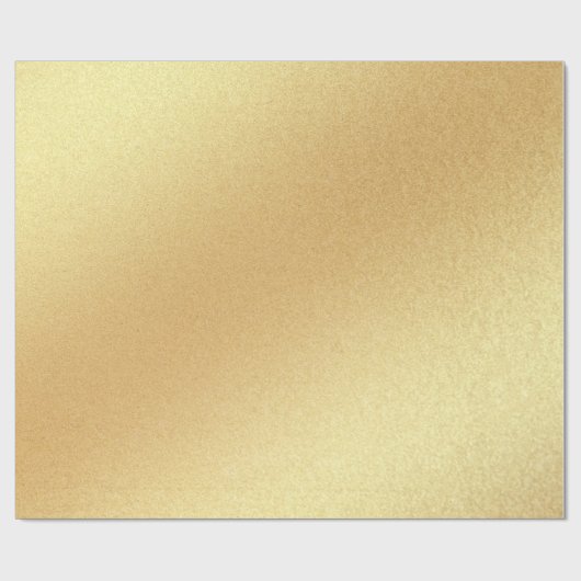 Faux Gold Glitter Modern Gouden Elegant Glanzend Cadeaupapier (Vlak)