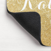 Faux Gold Glitter Modern, op maat gemaakt Muismat (Hoek)