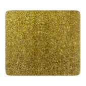 Faux Gold Glitter Moderne Keuken Snijplank (Voorkant)