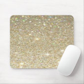 Faux Gold Glitter Mousepad, Glitter look Muismat (Met muis)