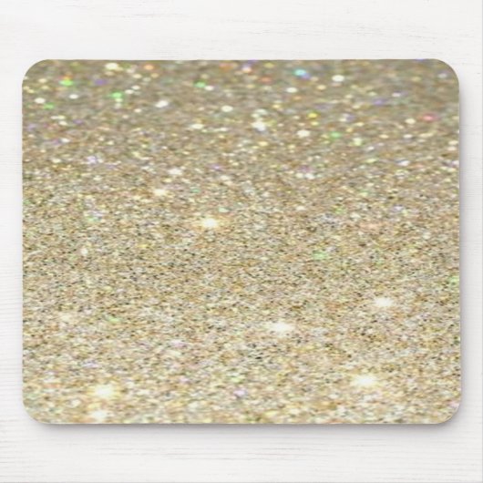 Faux Gold Glitter Mousepad, Glitter look Muismat (Voorkant)