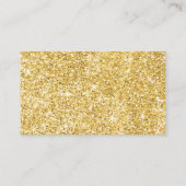 Faux Gold Glitter Nail-technicus Beauty Visitekaartje (Achterkant)