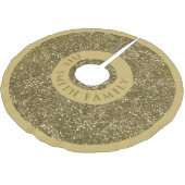 Faux Gold Glitter Name kerstboomrok Kerstboom Rok (Gekanteld)