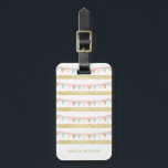 Faux Gold Glitter Pastel Bunting Bagagelabel<br><div class="desc">Voeg wat glans toe aan je reis met dit grillige bagagelabel. Dit aanpasbare bagagelabel is voorzien van faux gold folie en pastel roze en blauw bunting. Een geweldig persoonlijk cadeau voor mensen die graag reizen.</div>