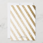 Faux Gold Glitter Save the Date Weddenrest (Achterkant)