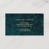 Faux Gold Glitter Seashell Design Visitekaartje (Achterkant)