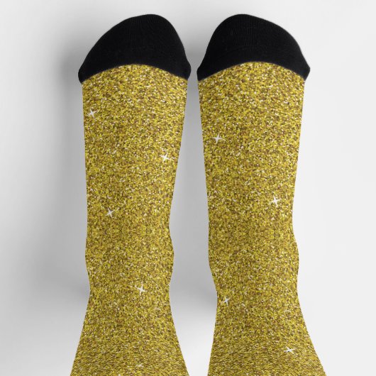 Faux Gold Glitter Sokken (Top)