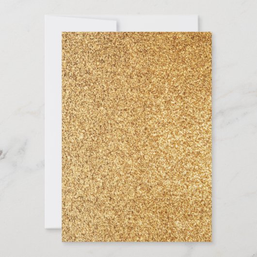 Faux Gold Glitter Sterren Chalkboard Moslim Bruilo Kaart (Achterkant)