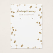 Faux Gold Glitter-Stippen Achtergrond Kaarten Visitekaartje (Voorkant)