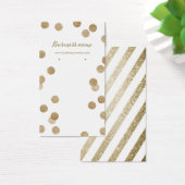 Faux Gold Glitter-Stippen Achtergrond Kaarten Visitekaartjes (Bureau)