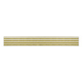 Faux Gold Glitter Stripes Grosgrain Lint (Voorkant)