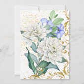 Faux Gold Glitter Swirls Vrijgezellenfeest Kaart (Achterkant)