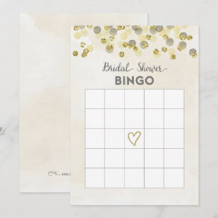 Faux Gold Glitter Vrijgezellenfeest Bingo Kaart