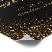 Faux Gold Glitter Vrijgezellenfeest Welkomstteken  Poster (Hoek)