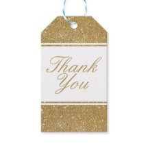 Faux Gold Glitter Weddenschap Hartelijk dank Gift 
