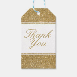 Faux Gold Glitter Weddenschap Hartelijk dank Gift  Cadeaulabel
