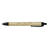 Faux Gold Glitter Zwarte Inkt Pen (Bodem)