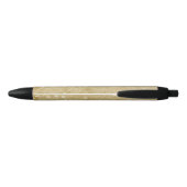 Faux Gold Glitter Zwarte Inkt Pen (Achterkant)