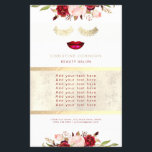 faux gold glitter zweert schoonheidssalon flyer<br><div class="desc">make-up artistieke flyers</div>