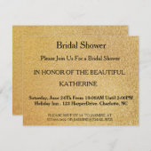 Faux Gold Glittering Fab Confetti Sparkles Stip in Kaart (Voorkant / Achterkant)