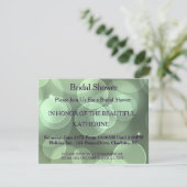 Faux Gold Glittering Green Confetti Sparkles Stipp Kaart (Staand voorkant)