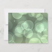 Faux Gold Glittering Green Confetti Sparkles Stipp Kaart (Achterkant)