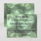 Faux Gold Glittering Green Confetti Sparkles Stipp Kaart (Voorkant / Achterkant)