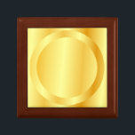 Faux Gold Golden Oak Elegant Blank Sjabloon Glam Cadeaudoosje<br><div class="desc">Faux Gold Golden Oak Elegant Blank Sjabloon Glam Wooden Jewelry Keepomwille Box.</div>